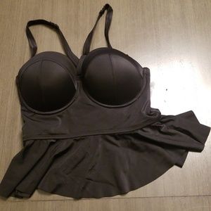 Nwt Torrid Black Med Midkini Top 00